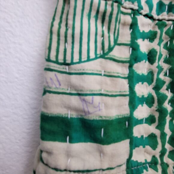 Karma Nepal Craft 100% Cotton Stitched Pattern Shorts With Pockets Free Size - Picture 7 of 12